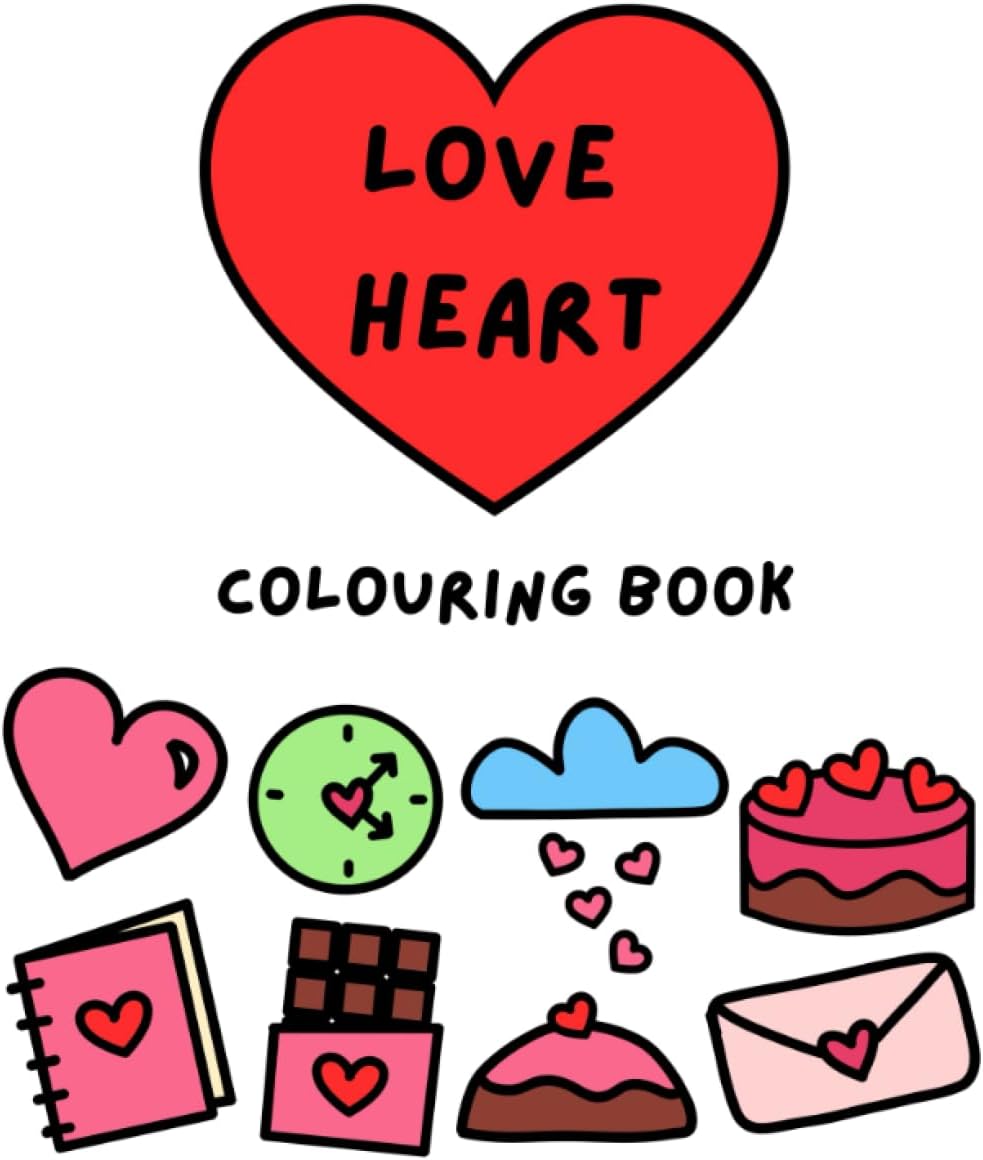Love Heart Colouring Book