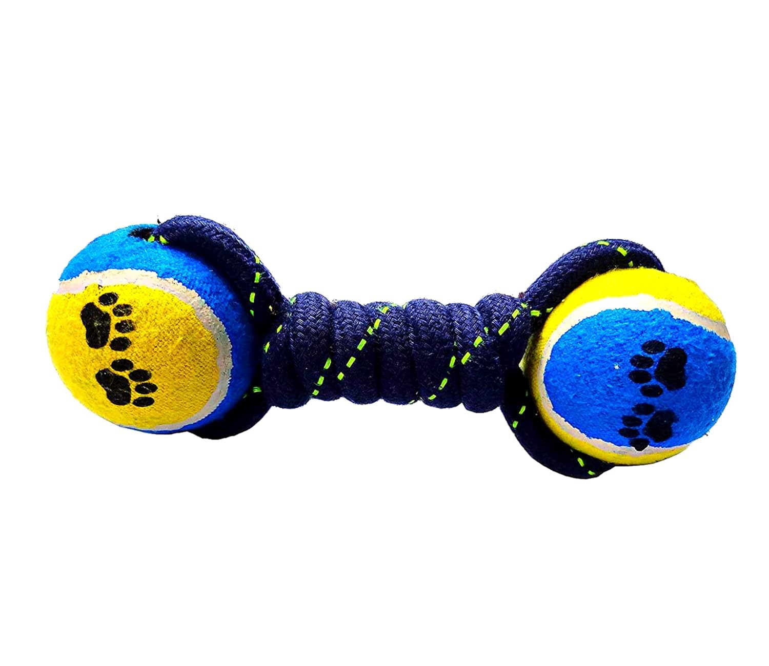 TRADESK Tennis Ball Dumbell Dog Rope Toy for Puppy Teething, Adult Dog Toys for Medium & Small Dogs (B0CP41NV72) Amazon Price History, Amazon Price Tracker