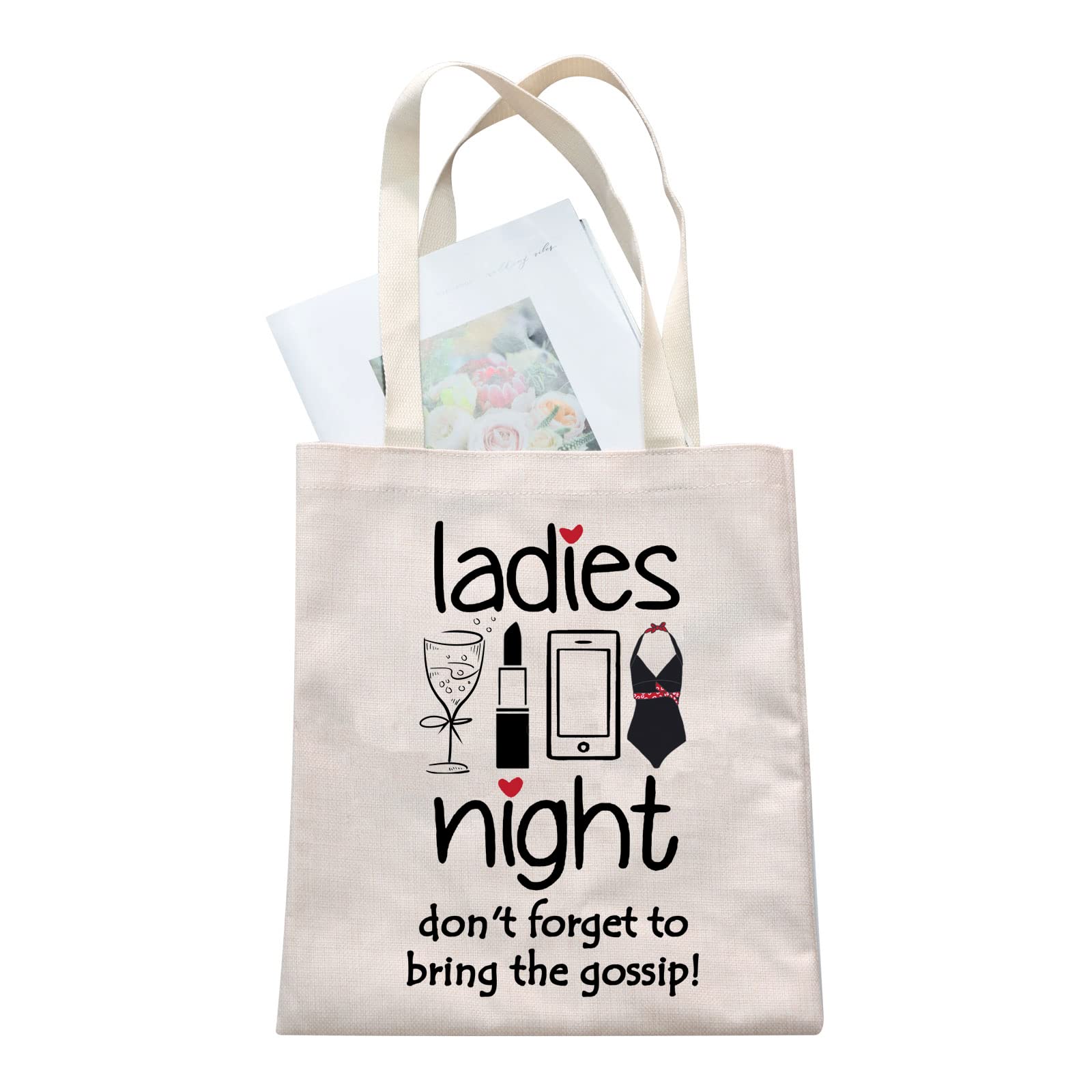 G2TUP Girls Weekend Tote Bag Girls Trip Gift For Best Friend Ladies Night Don't Forget To Bring The Gossip Handbag