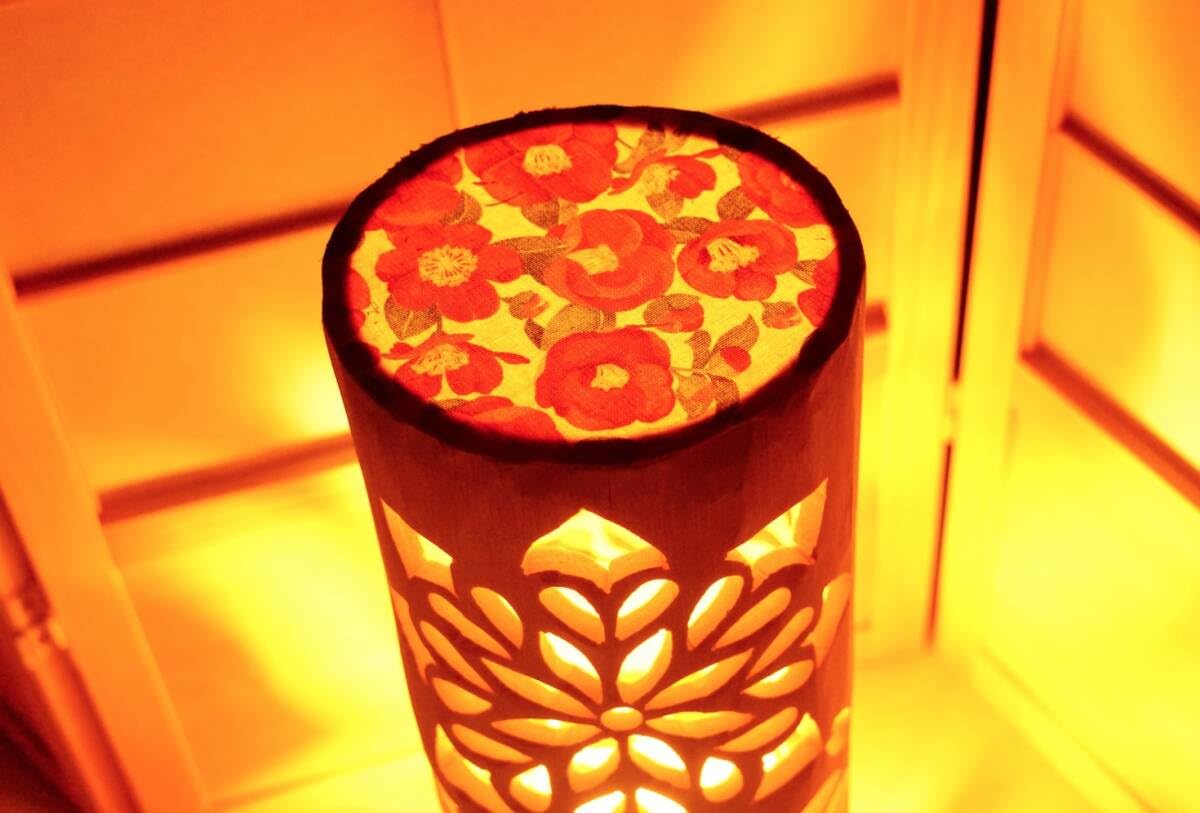 Amazon.co.jp: 全面彫竹灯り・竹あかり・竹灯籠 ～～ 癒しの灯り