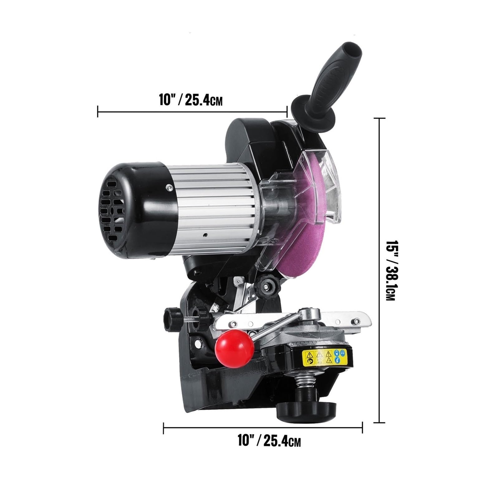 Affilacatene Elettrico da banco in Alluminio a 3000 Giri/min, Portatile, con Angolo Regolabile, Ideale per Principianti e Fai da Te.