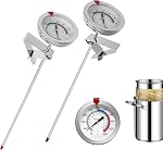 10" Long Digital Candy Fry Thermometer with Pot Clip Rotating Display Best Instant Read Food Meat for Candy Making or Frying