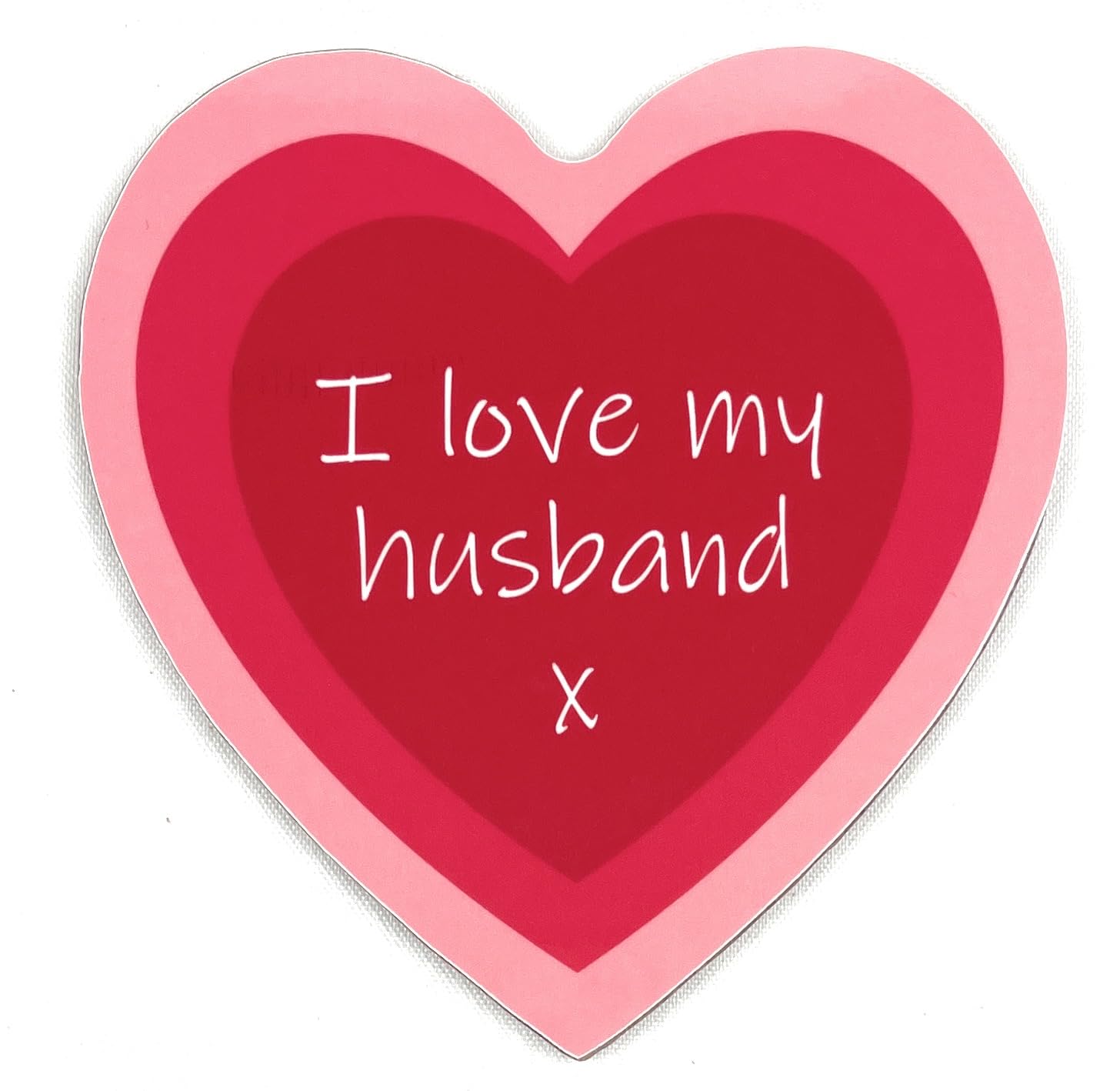 Hoorayuk I Love My Husband Romantic Love Message On Novelty Heart Shaped Coaster - Unique Birthday Gift - Made In Uk (I Love My Husband)