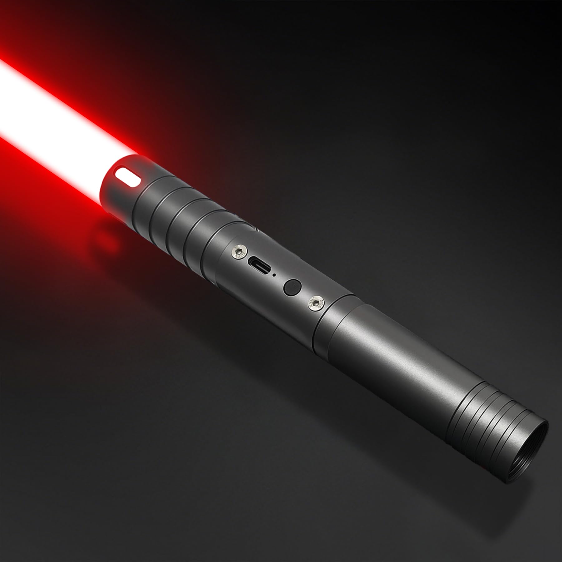 Lightsaber, Upgraded RGB 15 Colors LED Light Saber, USB Rechargeable Lightsabers with Metal Handle