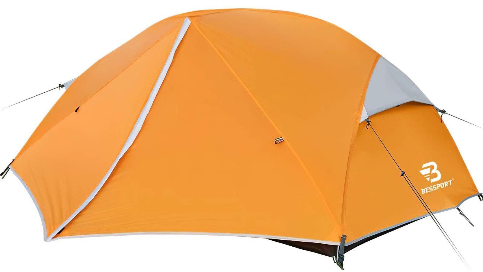 BessportCamping Tent for 2-3 Person, Lightweight Backpacking Tent Waterproof Windproof Two Doors Easy Setup Double Layer Outdoor Tents for 3 to 4 Seasons, Suitable for Outdoor,Hiking,Camping