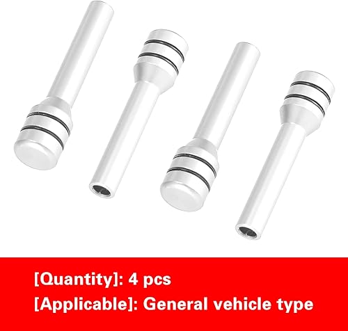 Miniatura 4 de Paquete de 4 pomos para cerradura de puerta de automóvil, pasadores de aleación de aluminio para cerradura de puerta interior, kits decorativos de