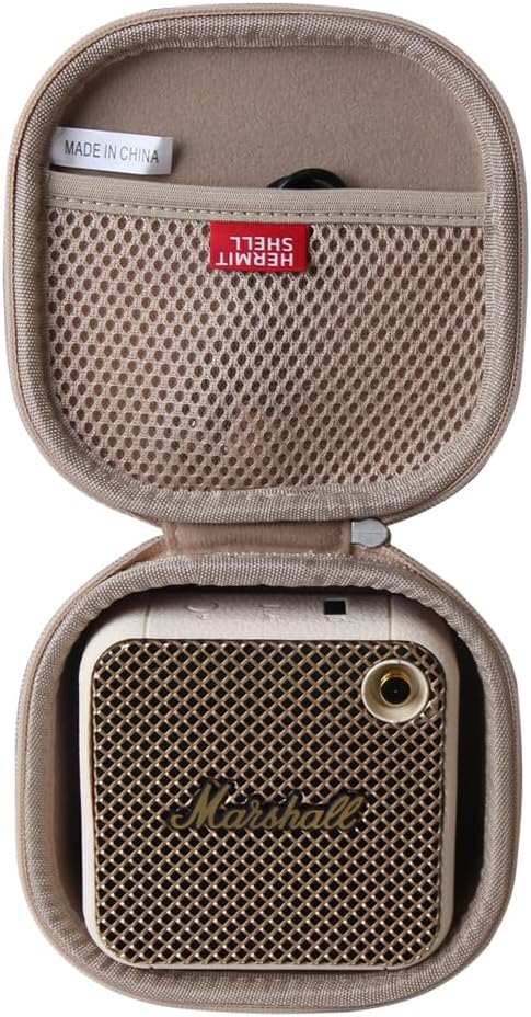 Hermitshell Hard Travel Case for Marshall Willen/Marshall Willen II Portable Bluetooth Speaker (Cream)