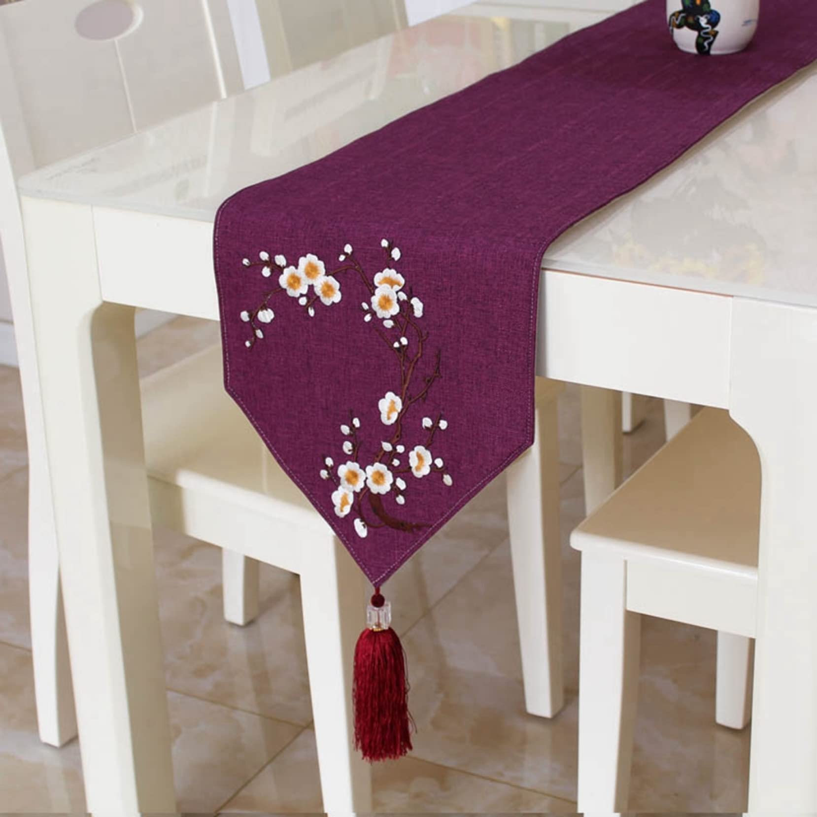 タッセル付きテーブルランナー(290×30/タッセル込み) テーブルセンター 30*200cm 30*180cm 送料無料】テーブルランナー テーブル用品