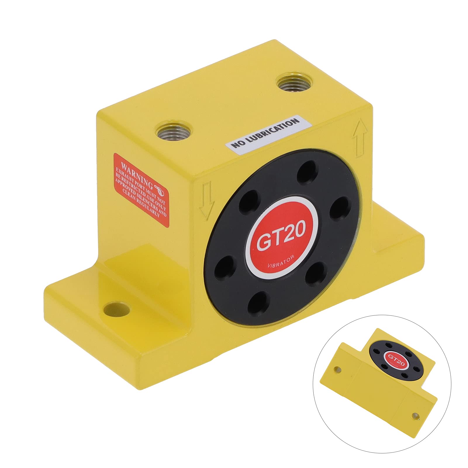Vibratore a Turbina Ad Aria, Vibratore Pneumatico Oscillatore a Turbina Ad Aria a Basso Rumore Forniture per Piattaforma Vibrante in Lega di Alluminio