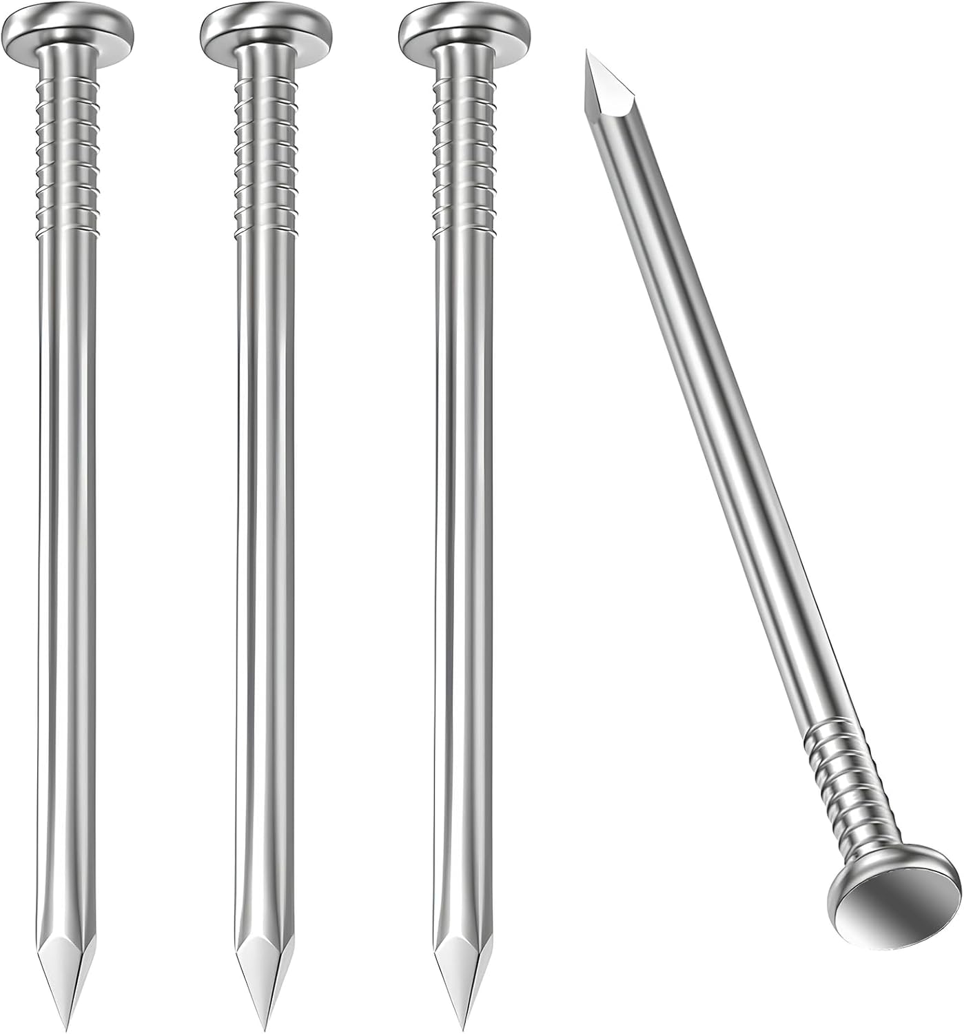 500PCS 1-1/4 In Hardware Nails, Wood Nails, Long Nails, Galvanized Concrete Wall Nail for Hanging Pictures and Woodworking, Cement Nails Suit for Drywall and Pine 1-1/4 In (500 Nails)