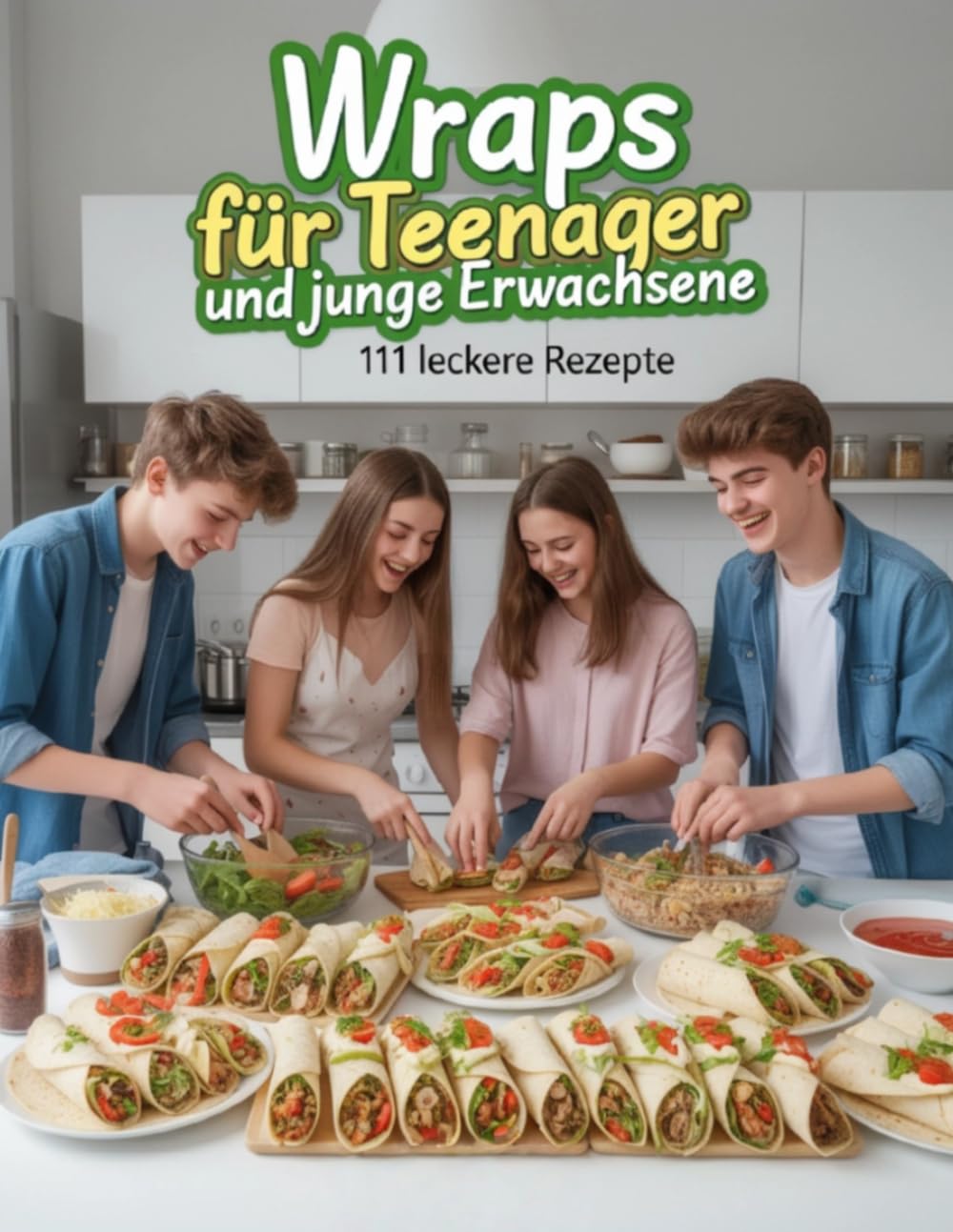 Wraps für Teenager und junge Erwachsene - 111 leckere Rezepte: Fleisch, Fisch, Süß & Veggie – Einfach & Kreativ (Kochen & Backen für Teenanger und junge Erwachsene)