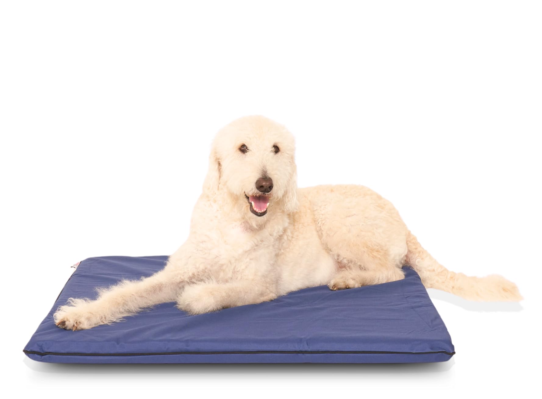 AATH COLLECTION Dog Bed Large Orthopaedic Waterproof Puppy Bed Cushion Mattress – Dog Mat Outdoor with Washable & Removable Zipped Cover (XL (125 x 95 x 6cm), Blue)