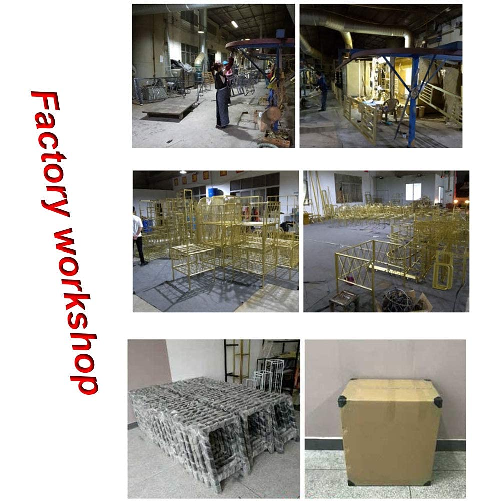 Metalowe, przemysłowe nogi do stolika kawowego do jadalni/biurka/ławki, złote/czarne, wymienne nogi DIY, wytrzymałe, szer. 20 x wys. 18 cali i szer. 20 x wys. 28 cali
