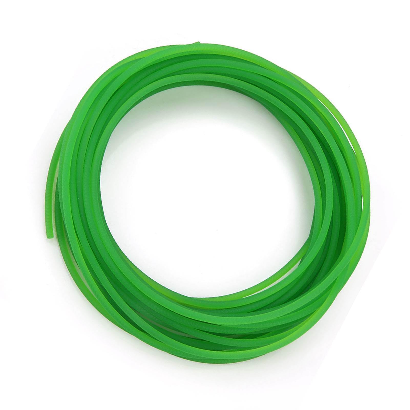 Correa Redonda Poliuretano 3mm x 10m Transmisión Industrial Verde Alta Resistencia