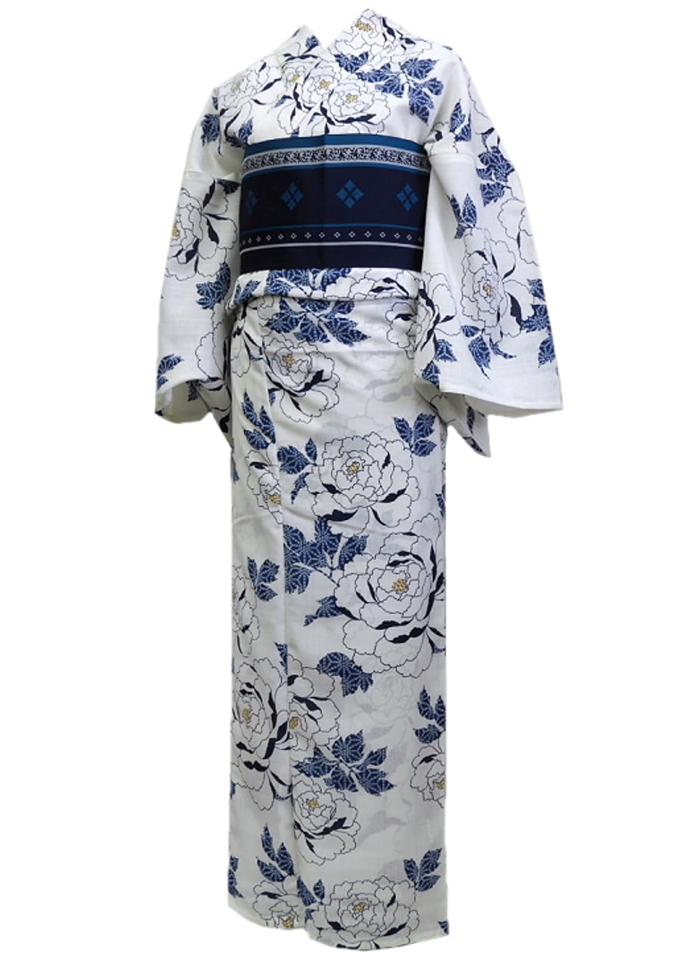 Amazon | 着物美人 浴衣 2点セット 変り織り 女浴衣 浴衣女性