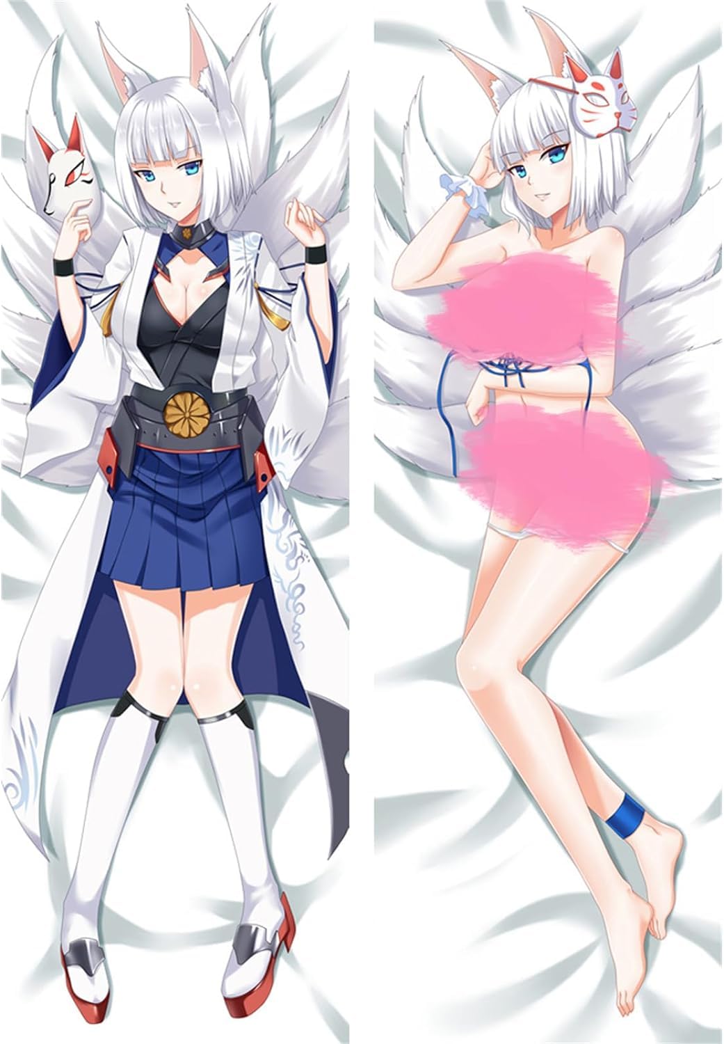 RuiHao Anime Kissenbezug Overlord Design | 60x180cm Doppelseitiger Digitaldruck