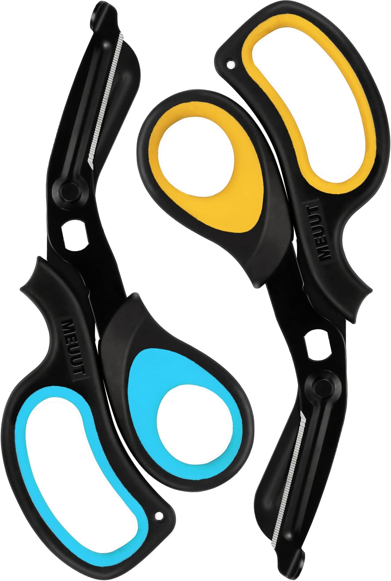 MEUUT 2 Pack Trauma Shears Patented Bandage Scissors for Left and Right Hand - Medical Supplies with 8 inch Heavy Duty Medical Scissors for EMT Workers Nurses