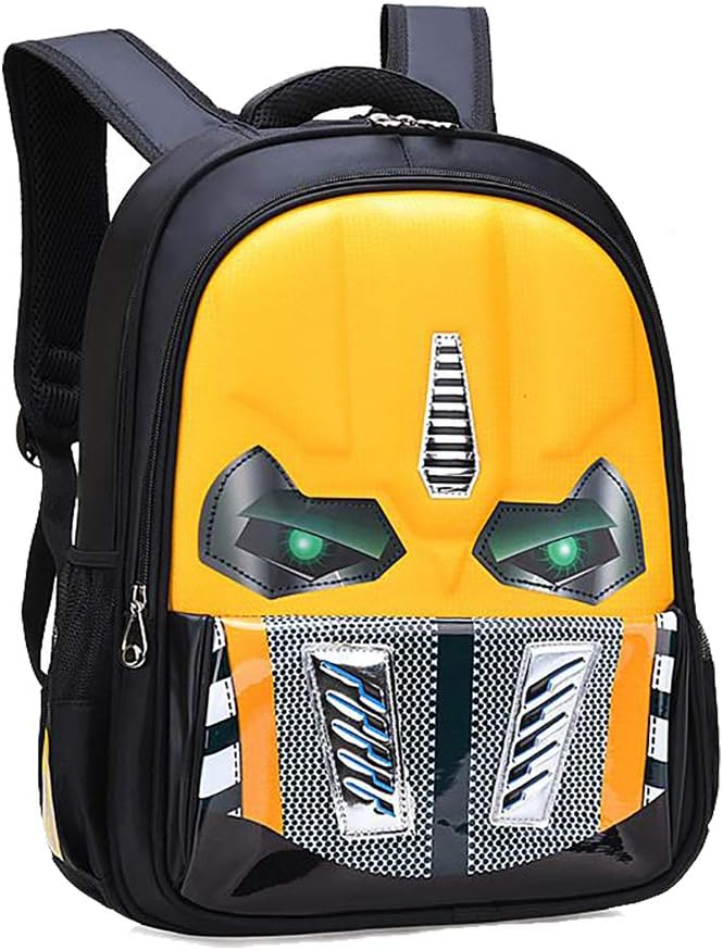 School Backpack Waterproof Kids Backpack School Bag Student Bookbag Large Size Yellow
