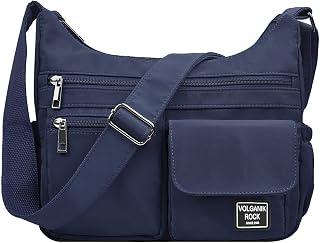 VOLGANIK ROCK Crossbody Bags for Women RFID Lightweight Travel Shoulder Bag Waterproof Nylon purses and handbags Pocketbook