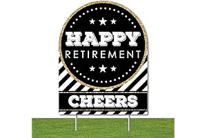 Big Dot of Happiness Happy Retirement Outdoor Lawn Sign