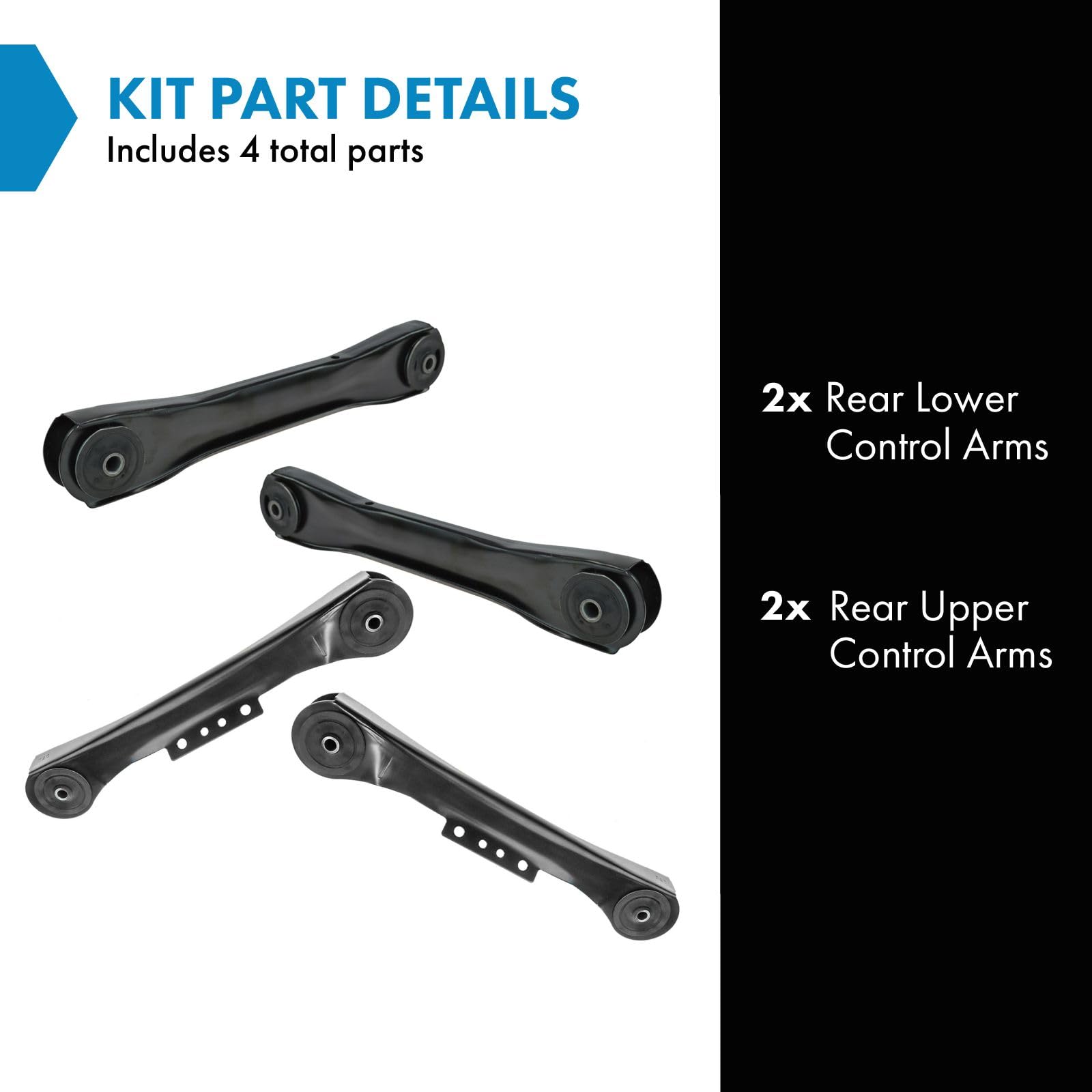 Amazon.com: TRQ Rear Control Arm Set Compatible with 1993