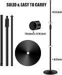 GLEAM Microphone Stand - Universal Mic Mount with Heavy Compact Base