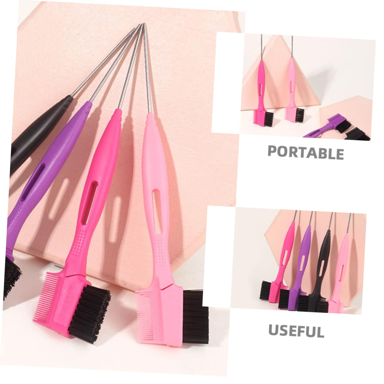 FOMIYES Replacement Eyebrow Brush Heads Eyebrow Grooming Kit Portable Eyebrow Comb Brush for Women