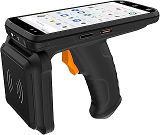 Rayoungtek Android Barcode Scanner UHF RFID Reader, Android 12 4+64GB, Built-in Zebra SE4710 Scanner Impinj E710 RFID Tag Reader, 4G Wireless Mobile Computer
