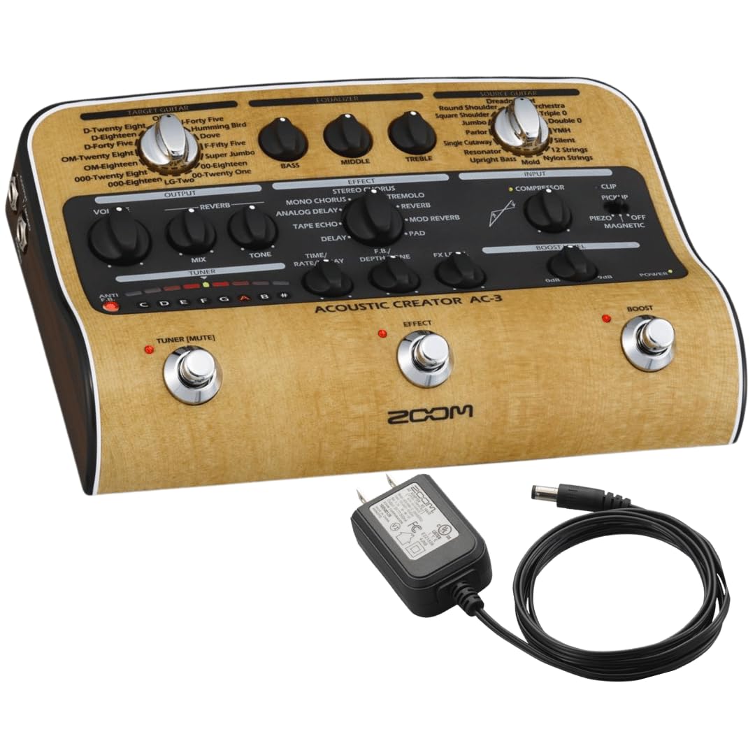 ZOOM AC-3 アコースティック・ギター用プリアンプ ZOOM AC-3 アコースティックギター用エフェクツペダル