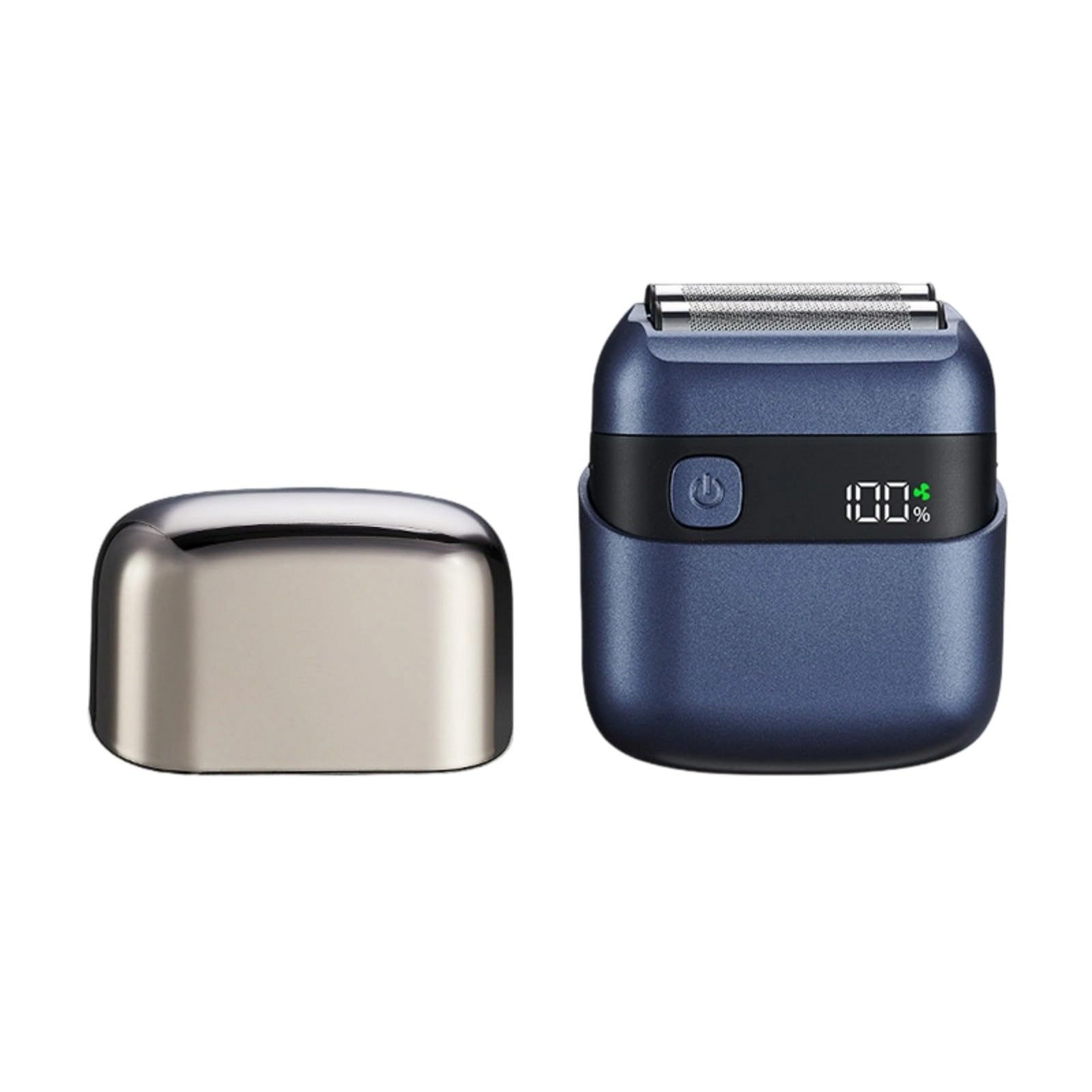 Piccolo rasoio elettrico per rasatura liscia con pannello LCD IPX7 resistente all'acqua e leggero per viaggi Rasoio rotante compatto con intelligente e lavabile