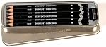 Derwent Charcoal Pencils, Metal Tin, 6 Count (0700838), Black/White