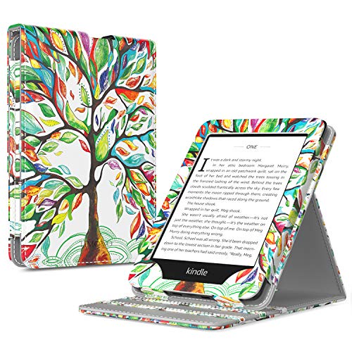 TiMOVO Kindle Paperwhite Funda (2018 Release), Prima Voltear Verticalmente Cubierta con Cierre Magnético y Activación/Suspensión Automática para Kindle Paperwhite E-Reader - Árbol de Suerte