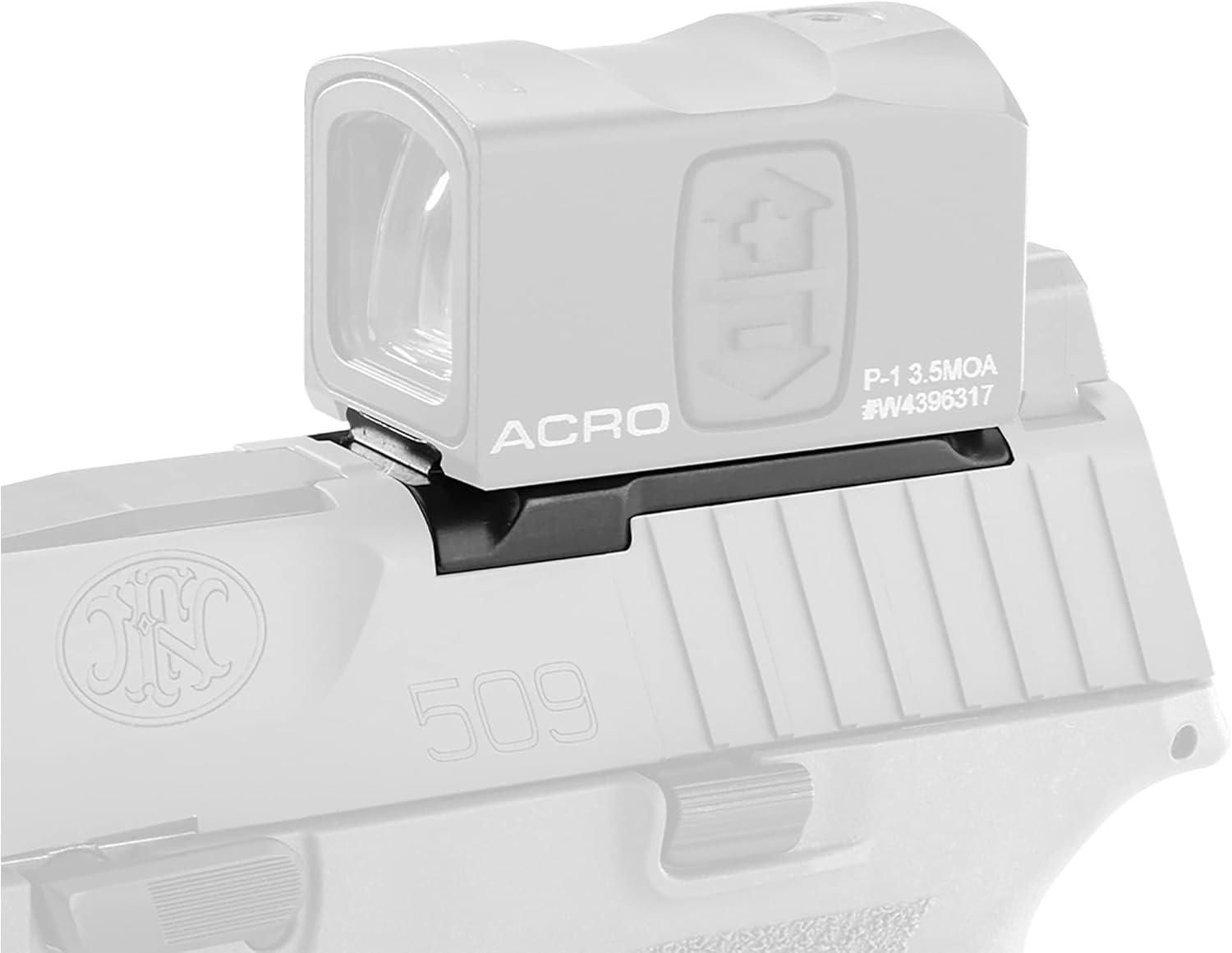 Aimpoint ACRO P-1 Mounting Plate for FN 509 Tactical with FN Low Profile Optics Mouting System Matte Black