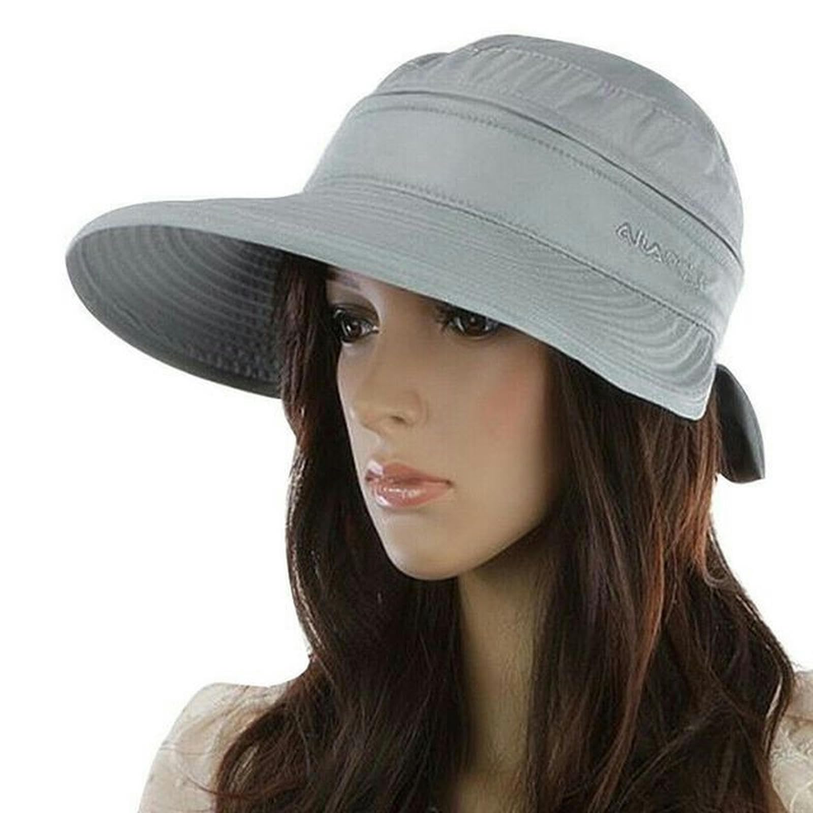 Chapeau de Soleil Protection Solaire Chapeau Femmes Larges Bordure De Soleil Visière Pliable Protection D'Été Printemps D'Été