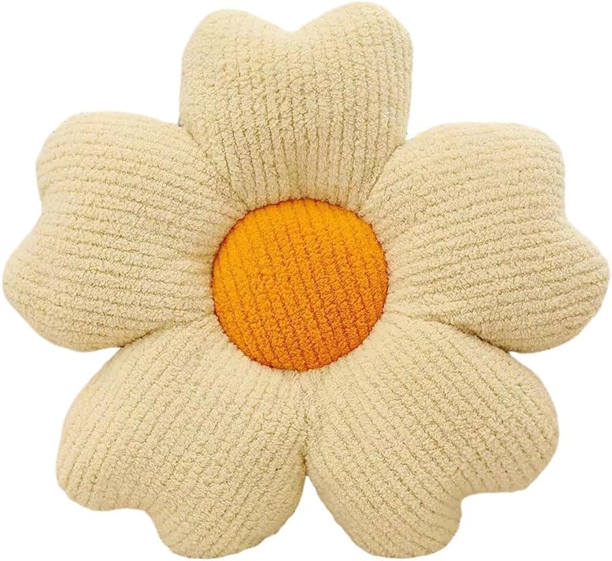Katutude Almohada en Forma de Flor Linda Almohada Decorativa para Coche Cama Sofá Silla Sofá Cojín de Asiento súper Suave Almohada de Flores Almohada de Piso Almohada de Felpa Decoración de la habitación, 50 cm x 50 cm (19,7" x 19,7")