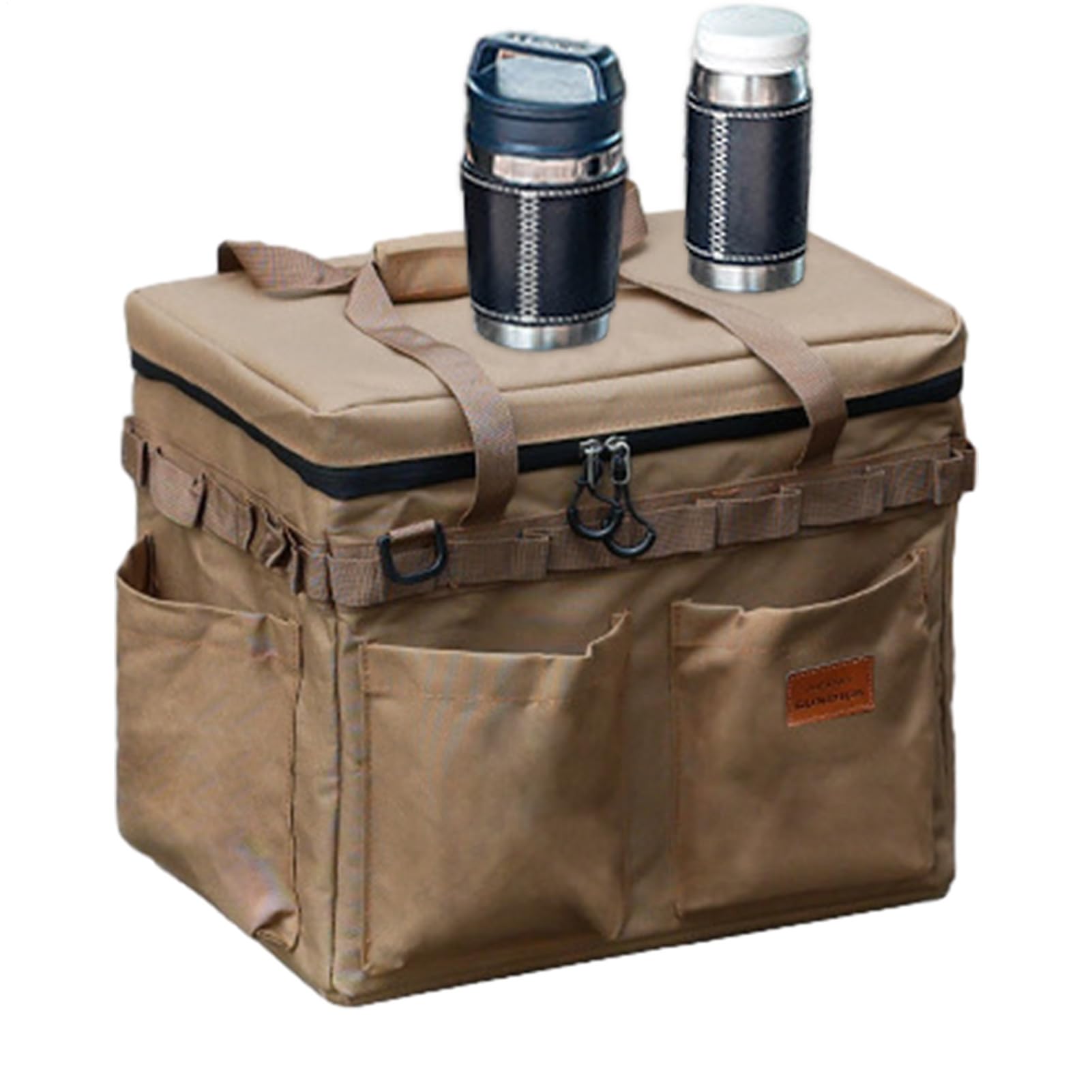 Przenośny kempingowy o dużej pojemności z haczykami | Organizator kempingowy Outdoor Hunting Bag na piesze wycieczki Trekking wędkarstwo Przygoda Narzędzia Sprzęt