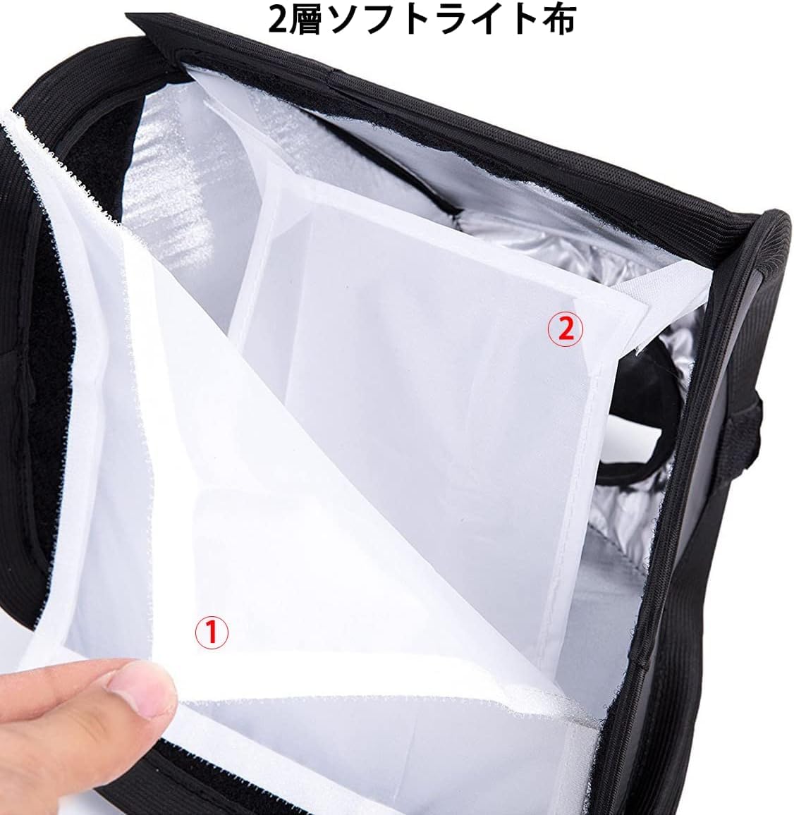 Amazon | ストロボ ソフトボックス ストロボ ディフューザー 撮影照明