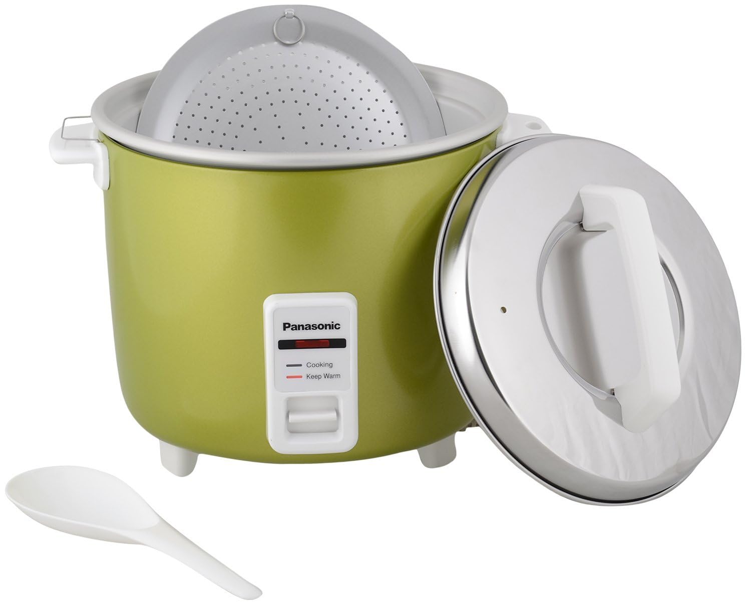 Panasonic SR-WA22H(E) | 2.2-Litre Capacity or 1.25 KG Raw Rice Cooking | 750-Watts | Automatic Rice Cooker | Auto Switch Off | 5 Hour Keep Warm | (Apple Green)