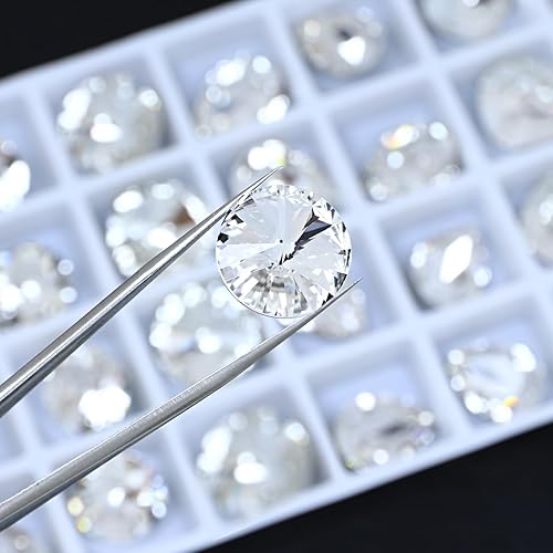 Miniatura 3 de DONGZHOU 72 piezas de diamantes de imitación de cristal con forma de mezcla de diamantes de imitación, piedra de fantasía para coser en diamantes de