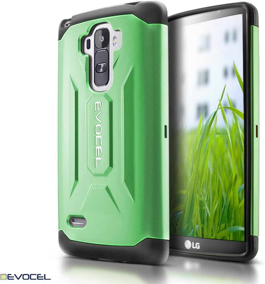 Evocel X-Generation Series Phone Case Compatible with G Stylo with Dual Layers and a Slim Lightweight Profile, Lime Green