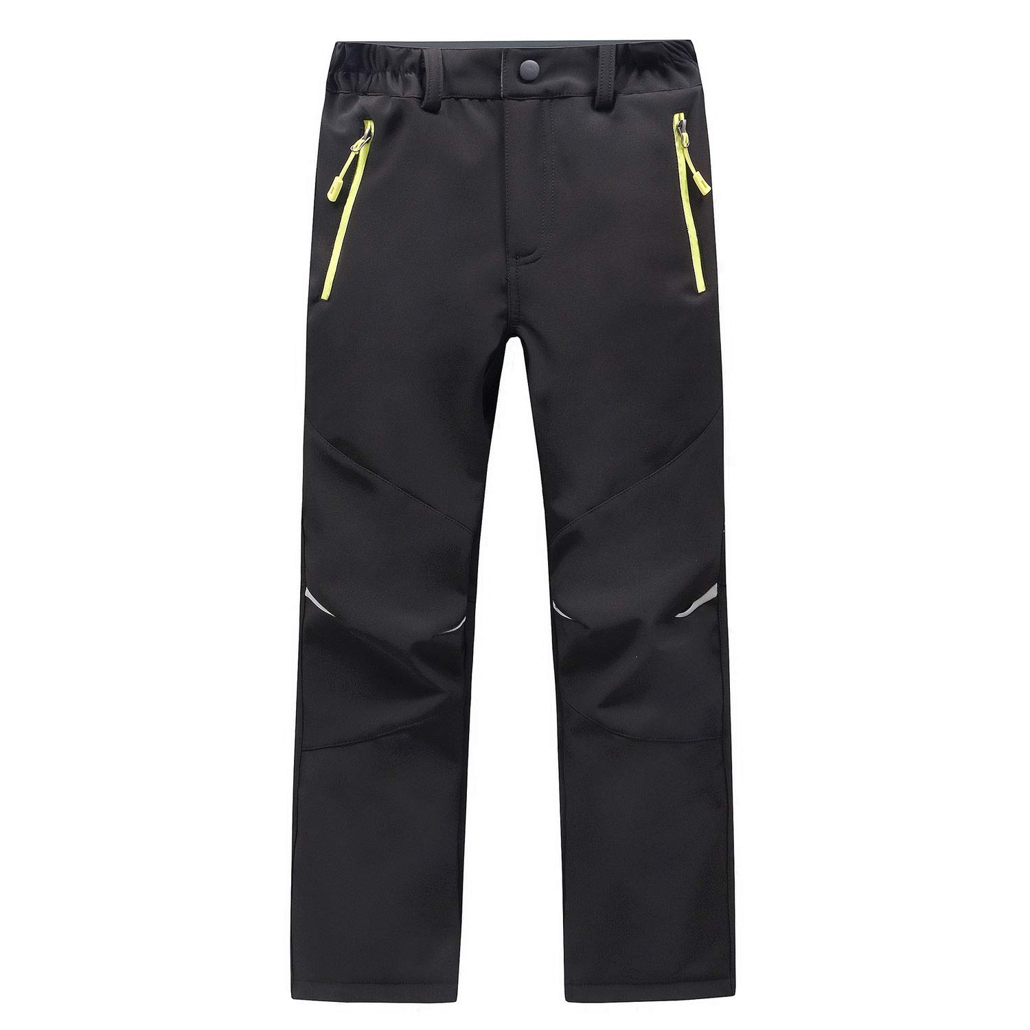 LANBAOSI Pantalon Ski Enfants Hiver Imperméable Chaud Softshell Doublé Polaire Montagne