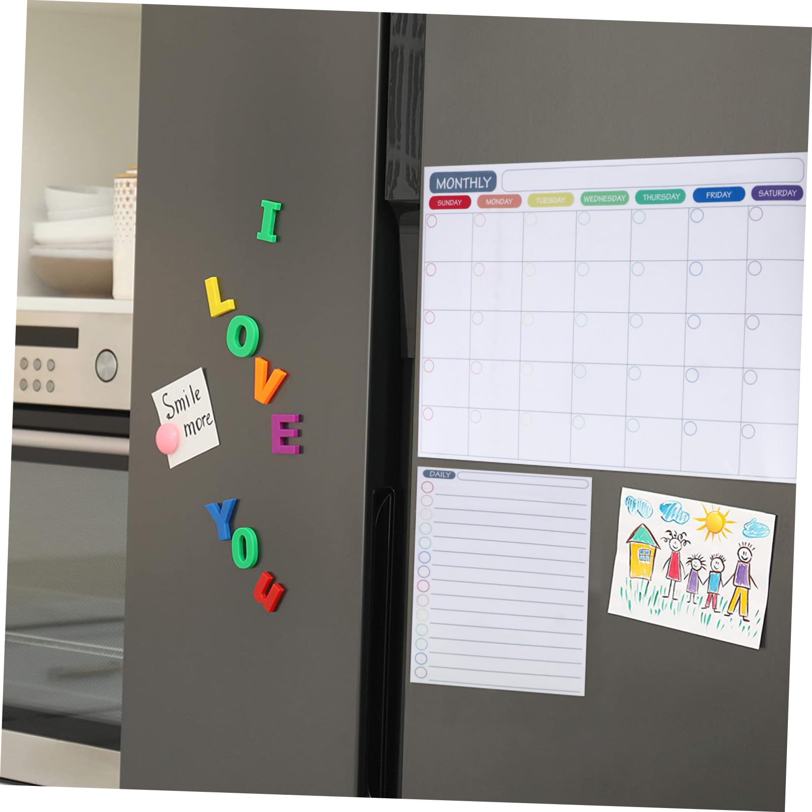 Operitacx 12piezas Calendario Magnético para Nevera Unidades Pizarra Notas Semanales Planificador Semanal Magnetico Calendario Borrable Uso Diario Cocina
