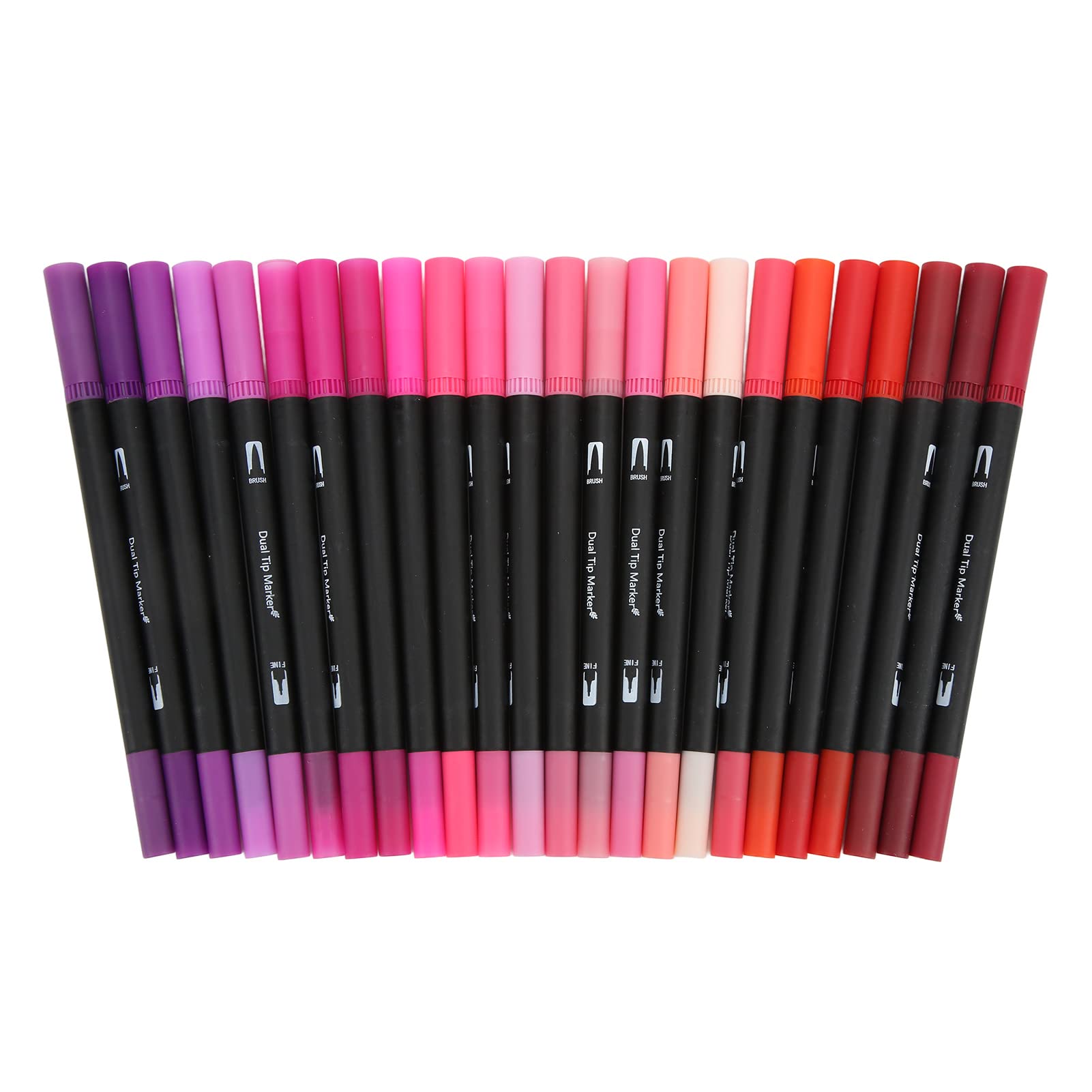 120 Farben Doppelspitzige Fineliner-Marker, Aquarell-Pinselstifte mit 0,4 mm feiner Spitze und flexiblem Pinselansatz, transparente Aufbewahrungsbox für Erwachsene und Kinder zum
