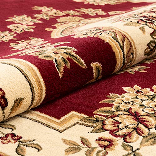 Tapete Pastoral Medallion Rojo 160x221 cm miniatura 5