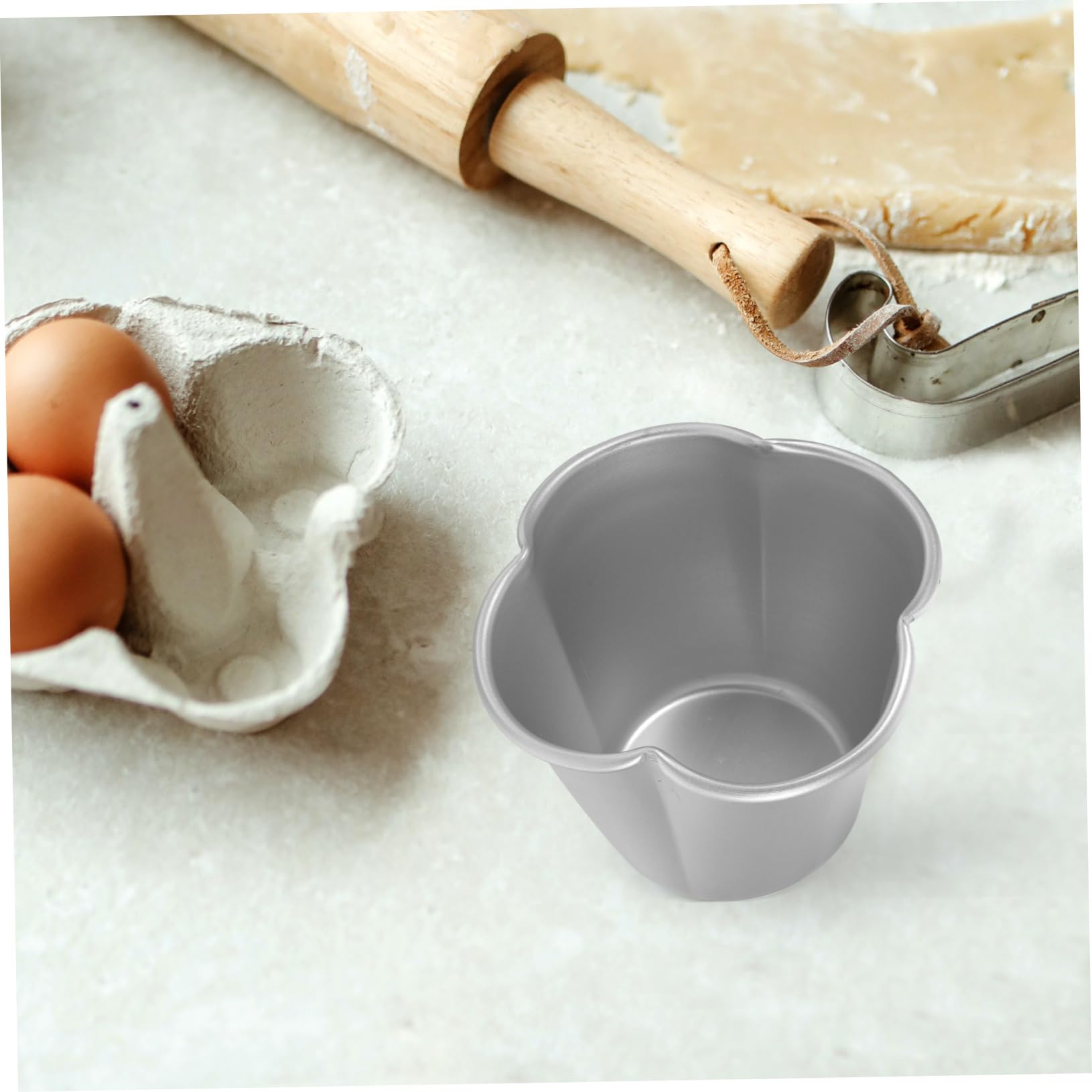 Amosfun Lot De 3 Moules À Muffins Antiadhésifs En Métal Pour La Cuisson Des Puddings Pour La Maison 6 Pièces X 3