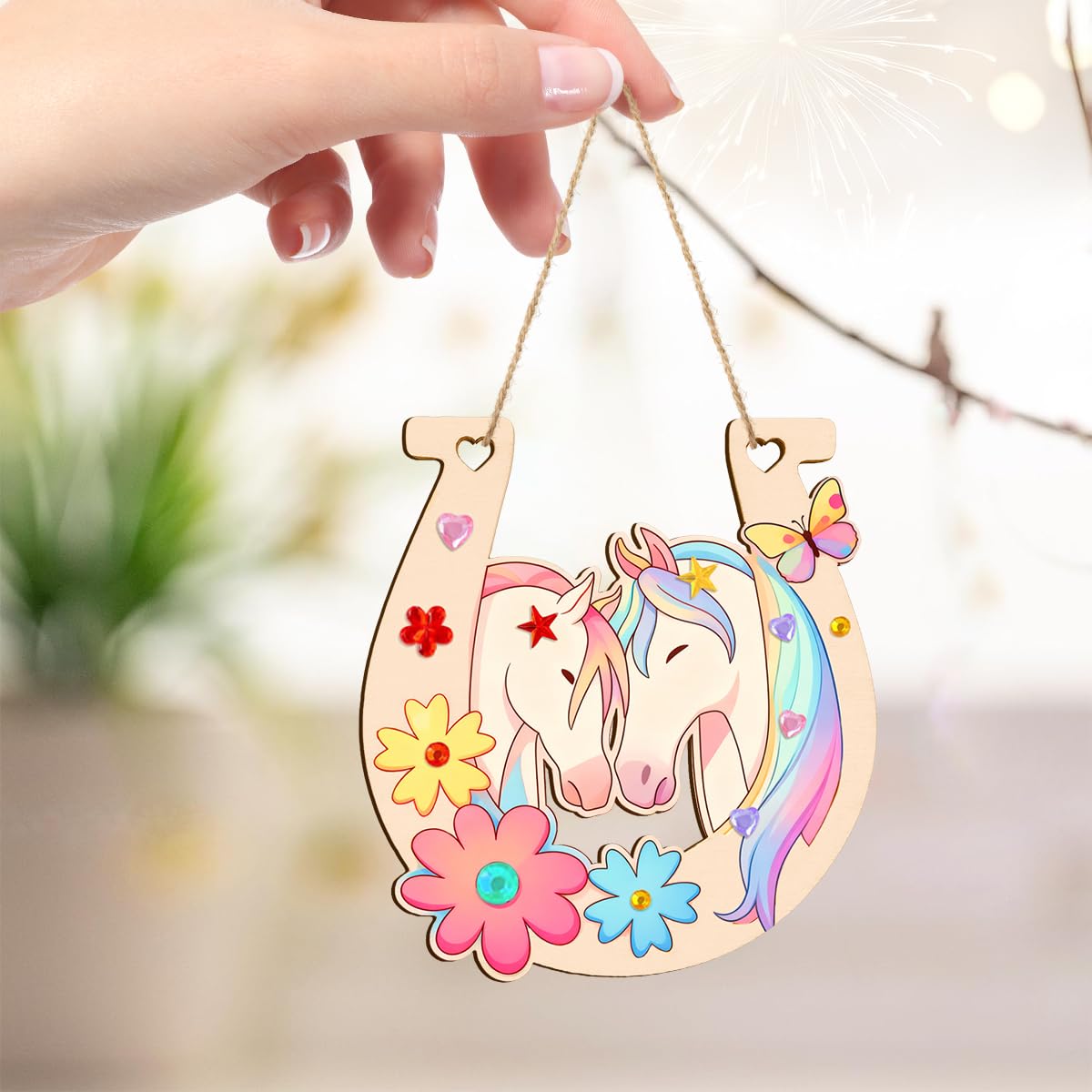 Petits jouets de cheval en bois pour cadeau de baby shower, jouet animal pour enfants, décoration d'étagère pour chambre d'enfant, jouet Petits jouets de cheval en bois pour cadeau de baby shower, jouet animal pour enfants, décoration d'étagère pour chambre d'enfant, jouet