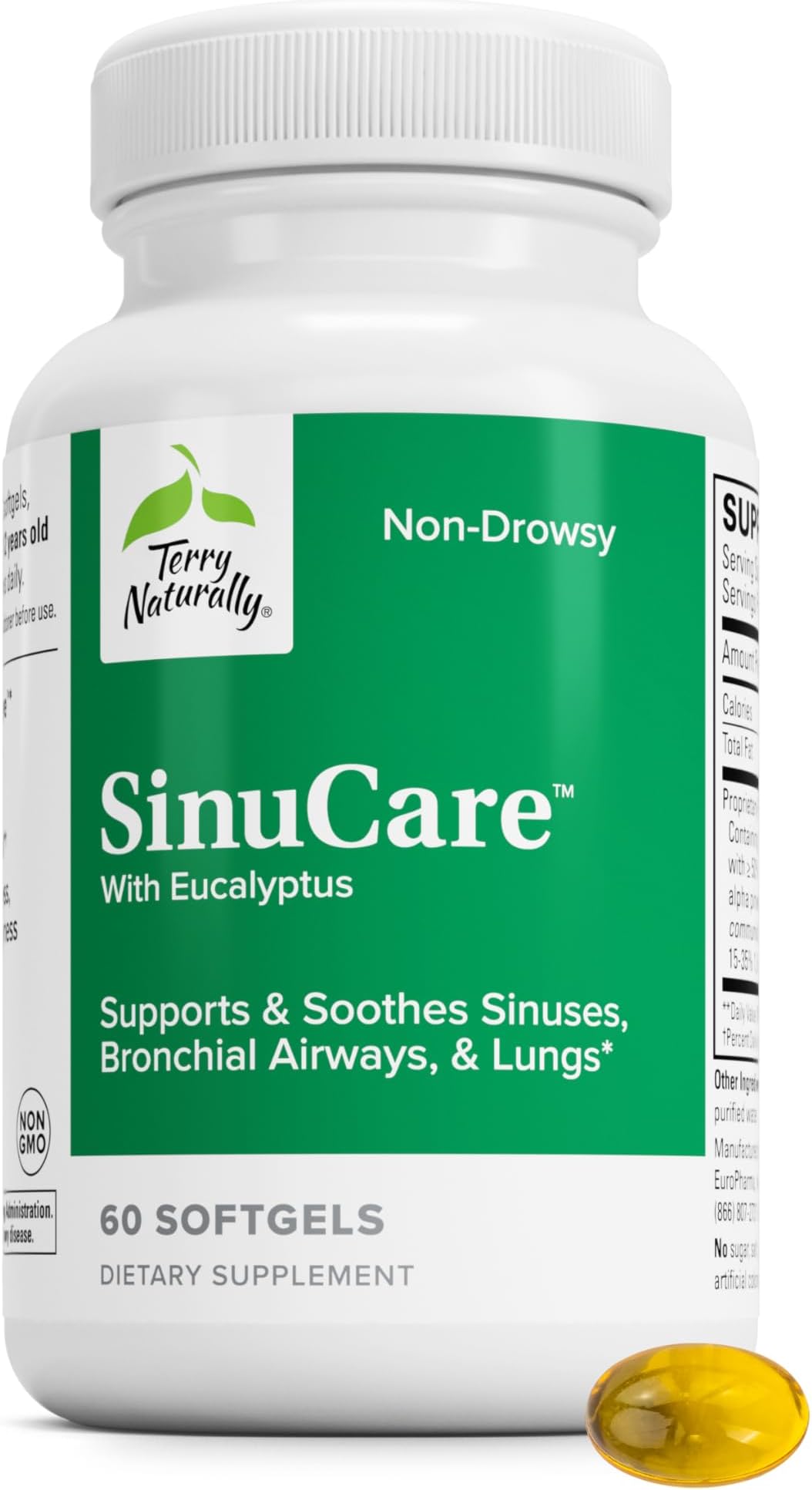Terry Naturally SinuCare - Sinus, Lung and Bronchial Comfort - 60 Count