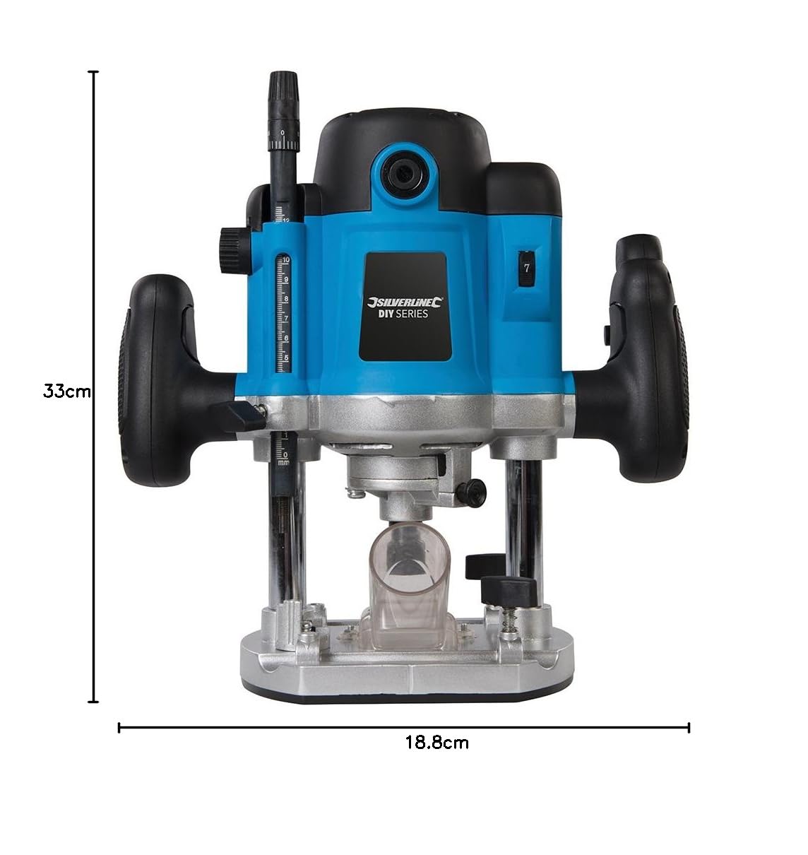 Silverline 264895 Fresatrice, 1/2", 1500 W