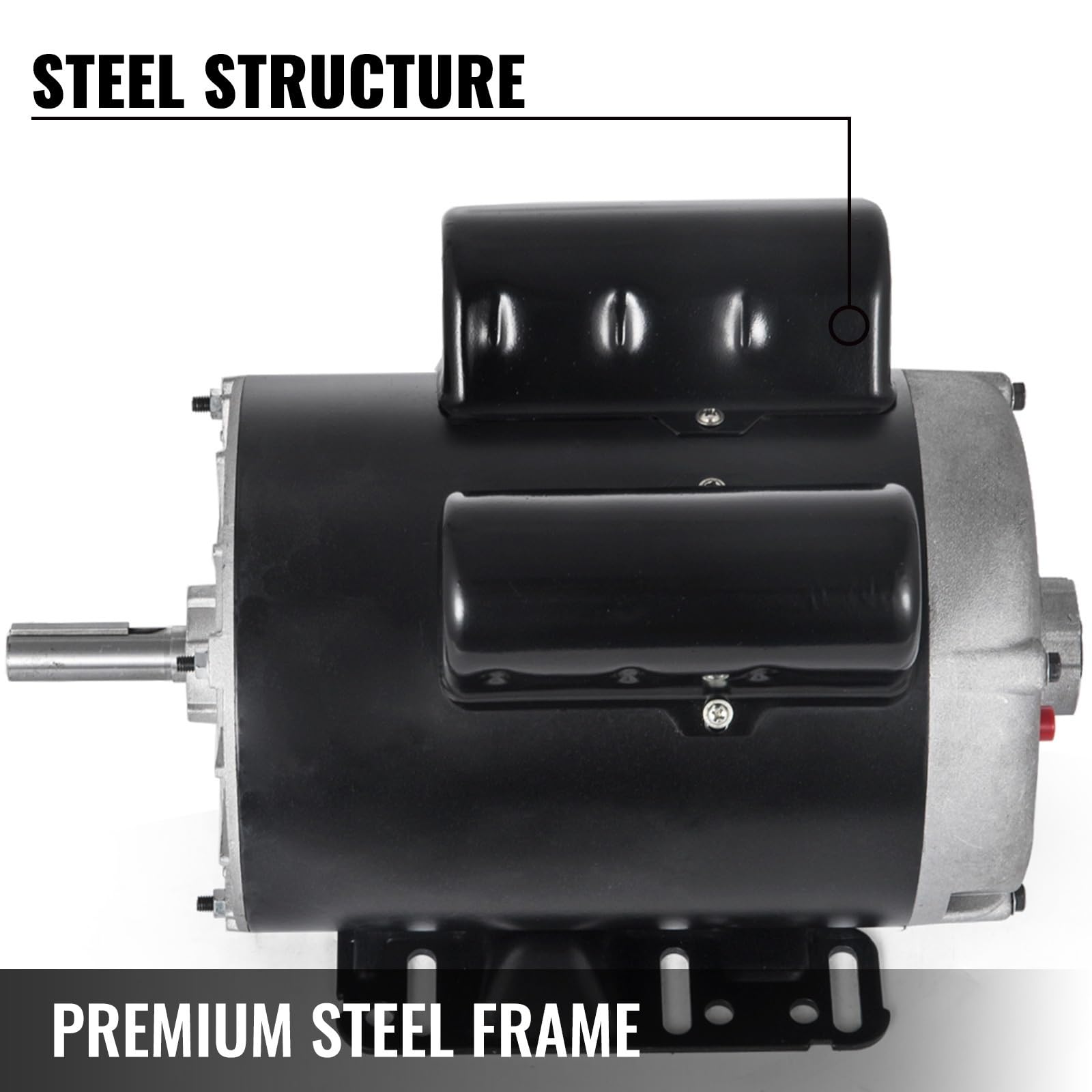 3.1KW 5H-P / 2.2KW 3H-P SPL Compressore d'Aria Motore Elettrico Monofase 2 Poli velocità nominale 3450 RPM for Pompe Rotazione Ventola(SPL 5HP 3.1KW)