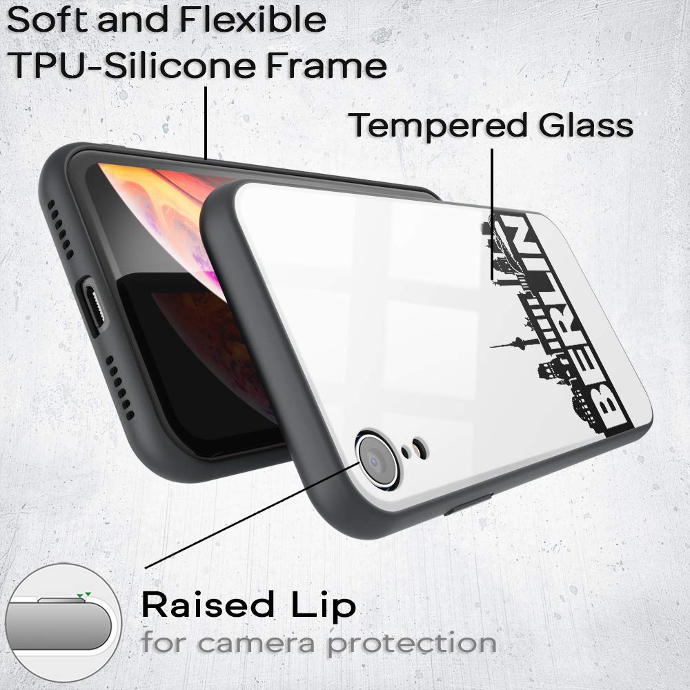 NALIA Custodia Rigida compatibile con iPhone X/XS, Marmo